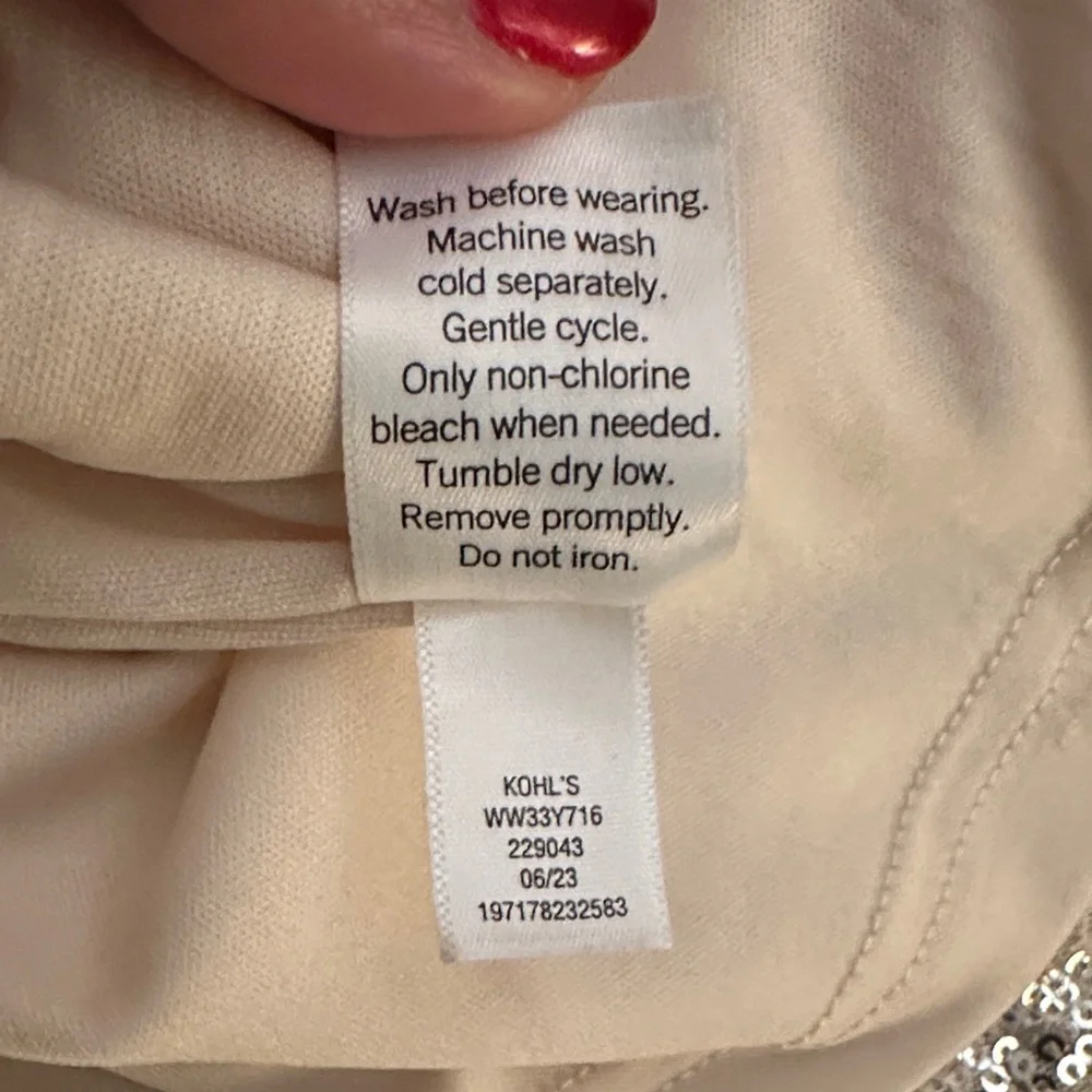 Silver Sequin Long Sleeve Dress - Picture 16 of 16